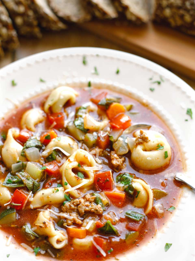 Farmers’ Market Italian Sausage-Tortellini Soup Story