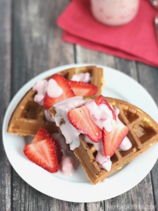 Strawberries and Cream Pancake Topping Story