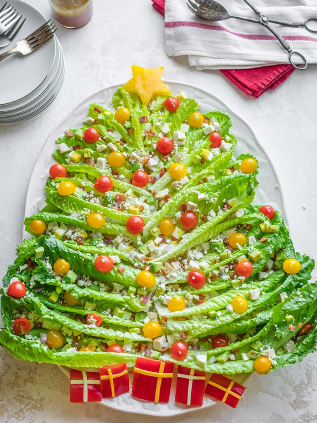 Chicken Cobb “Christmas Tree” Holiday Salad Story