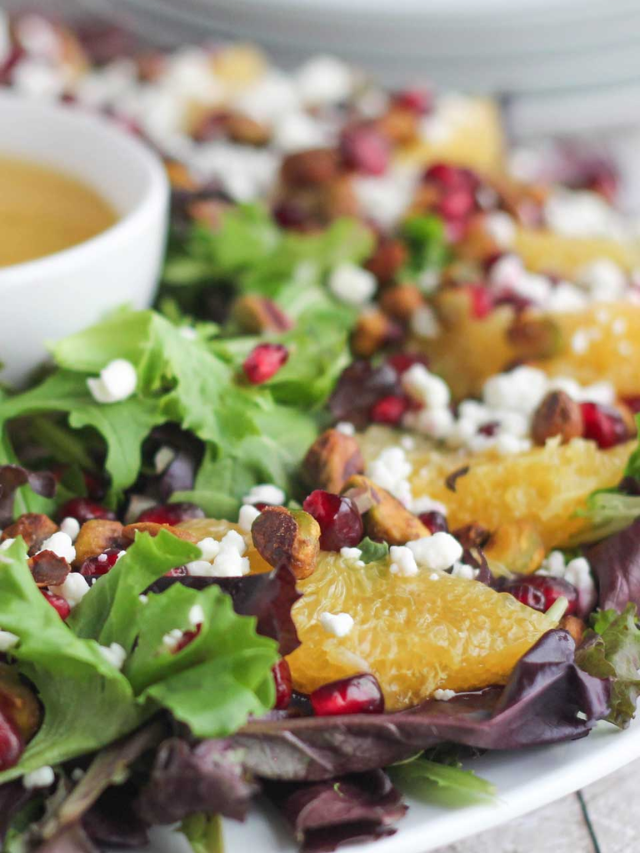 Christmas Salad with Citrus-Champagne Vinaigrette Story