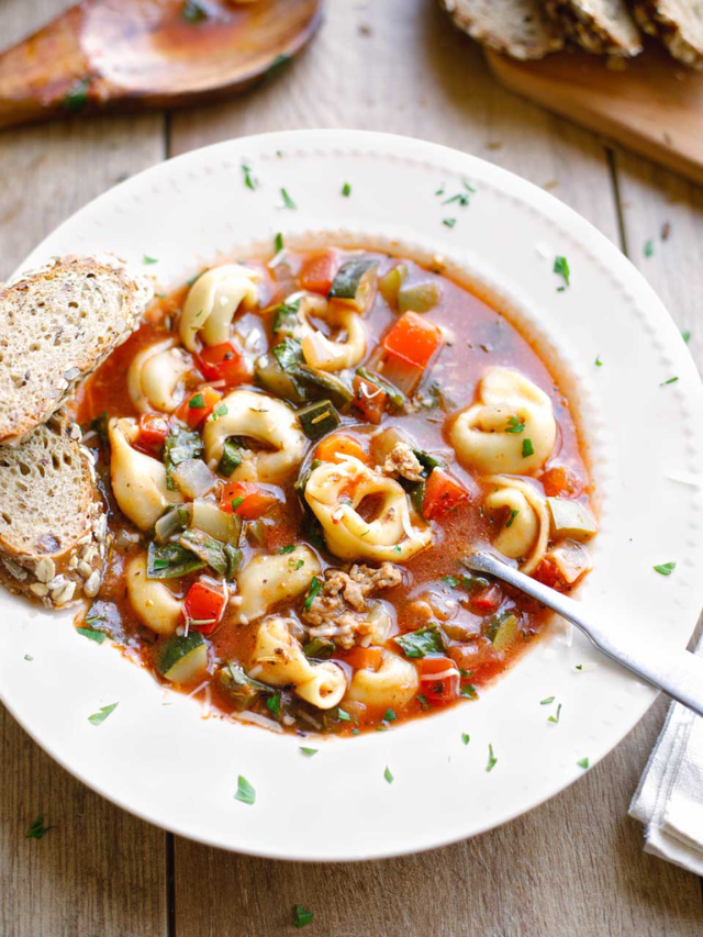 Farmers’ Market Italian Sausage-Tortellini Soup Recipe Story