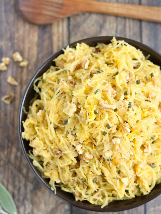 Spaghetti Squash with Sage-Browned Butter and Toasted Walnuts Story