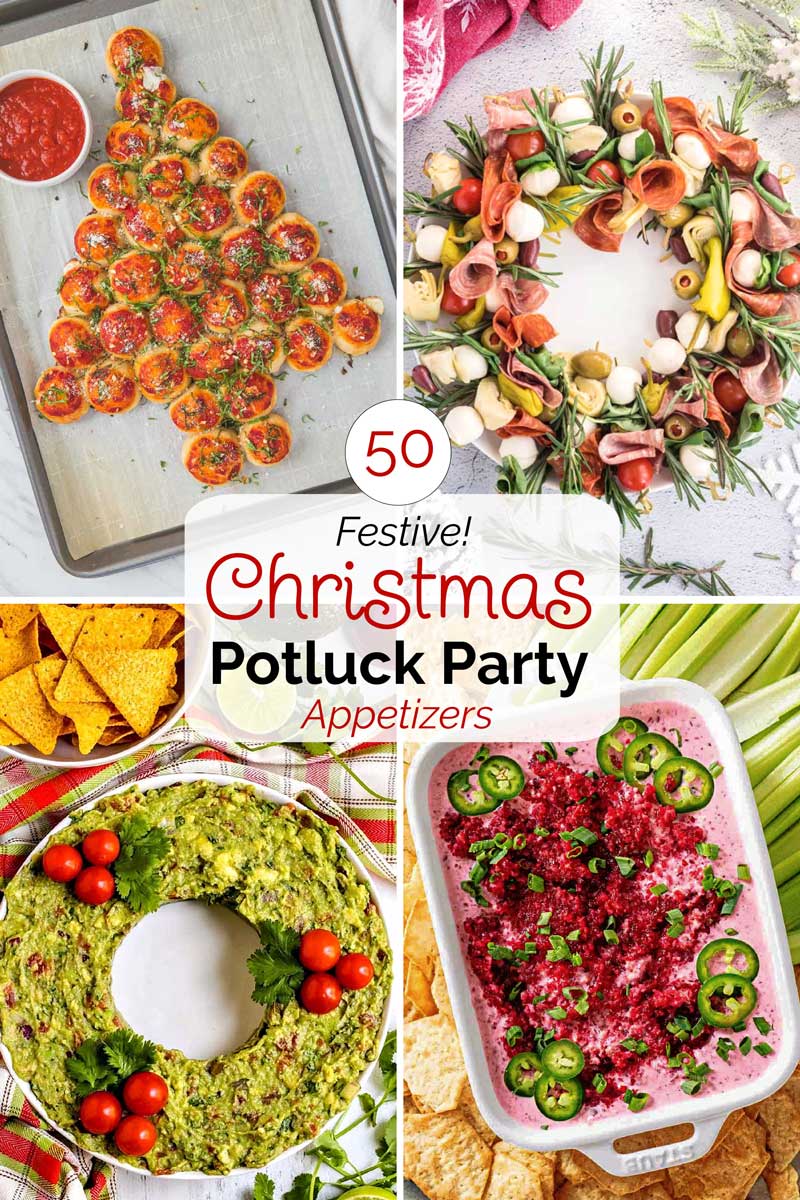 50 Appetizers for a Christmas Potluck Fun & Easy Party Recipes