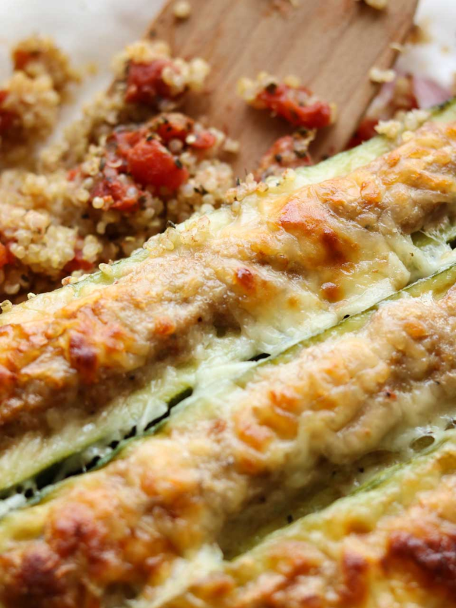 Zucchini Boats Casserole with Italian Sausage and Quinoa Recipe Story