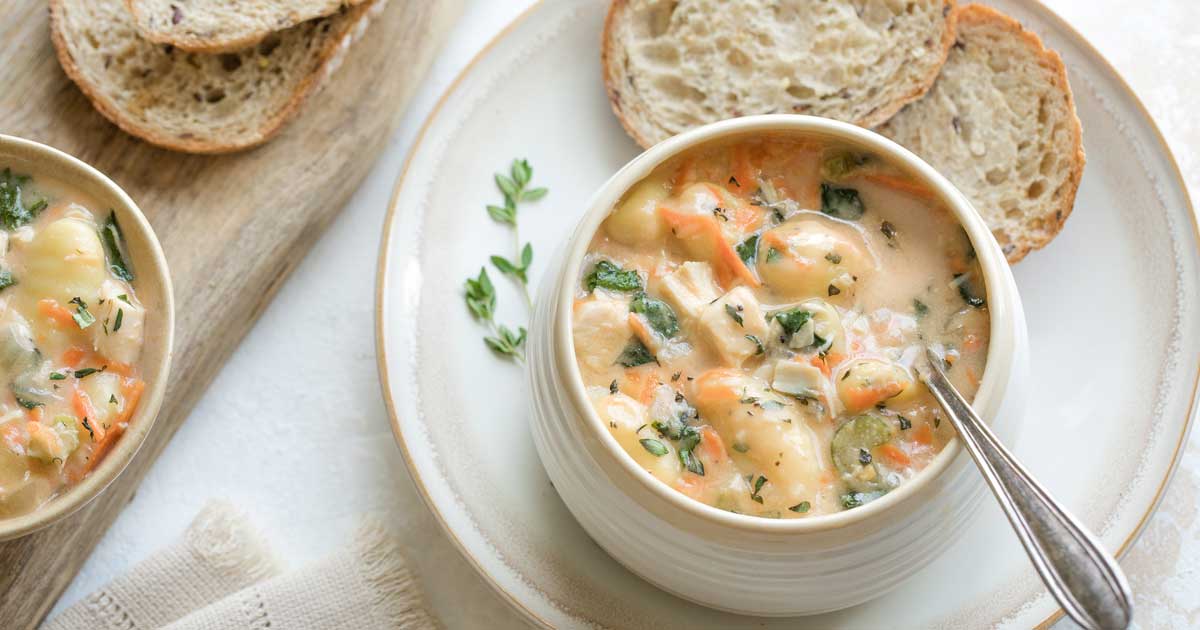Creamy Chicken Gnocchi Soup Easy Olive Garden Copycat