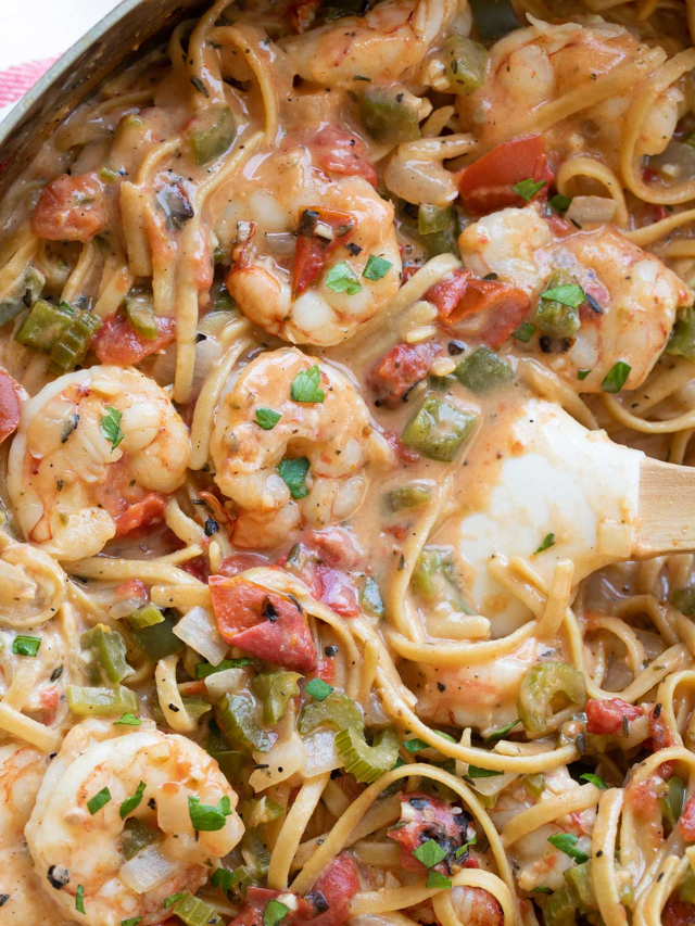 Creamy Cajun Shrimp Pasta Story