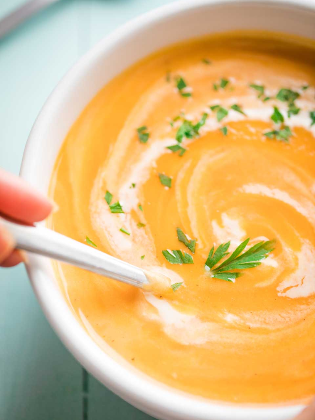 Delicious Family-Favorite Instant Pot Sweet Potato Soup Cover image