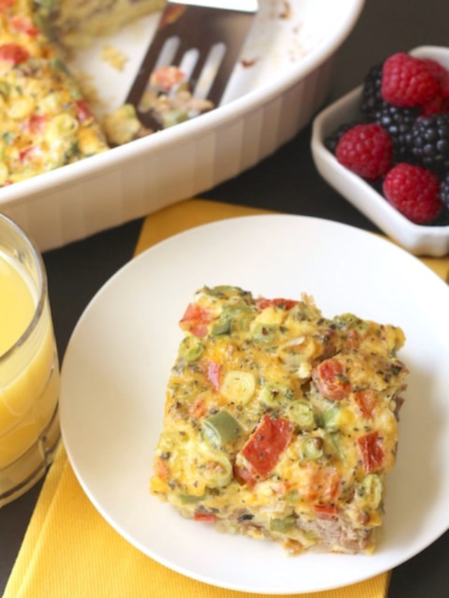 Delicious Farmers’ Market Overnight Breakfast Egg Casserole Cover image