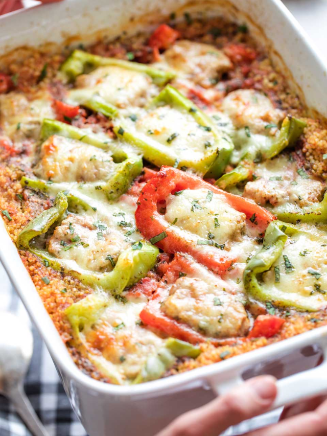 Delicious Stuffed Pepper Casserole with One-Step Italian Quinoa Story