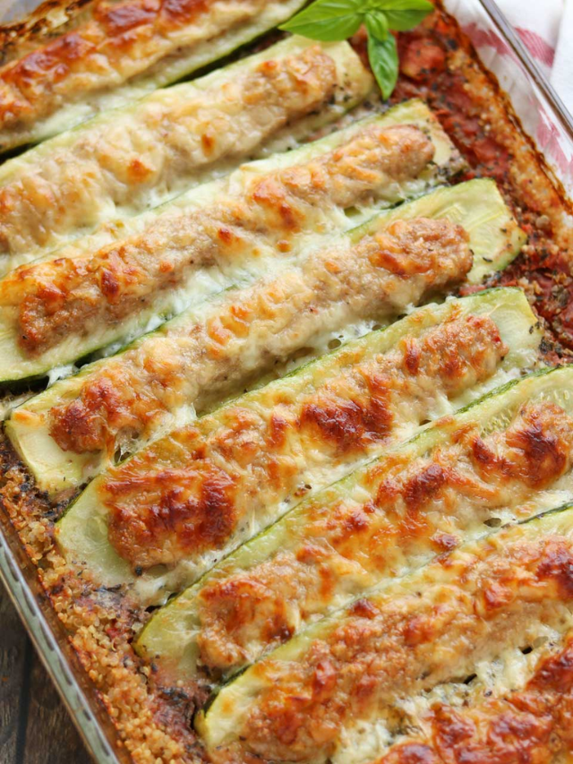 Easy Stuffed Zucchini Boats Casserole Recipe Story