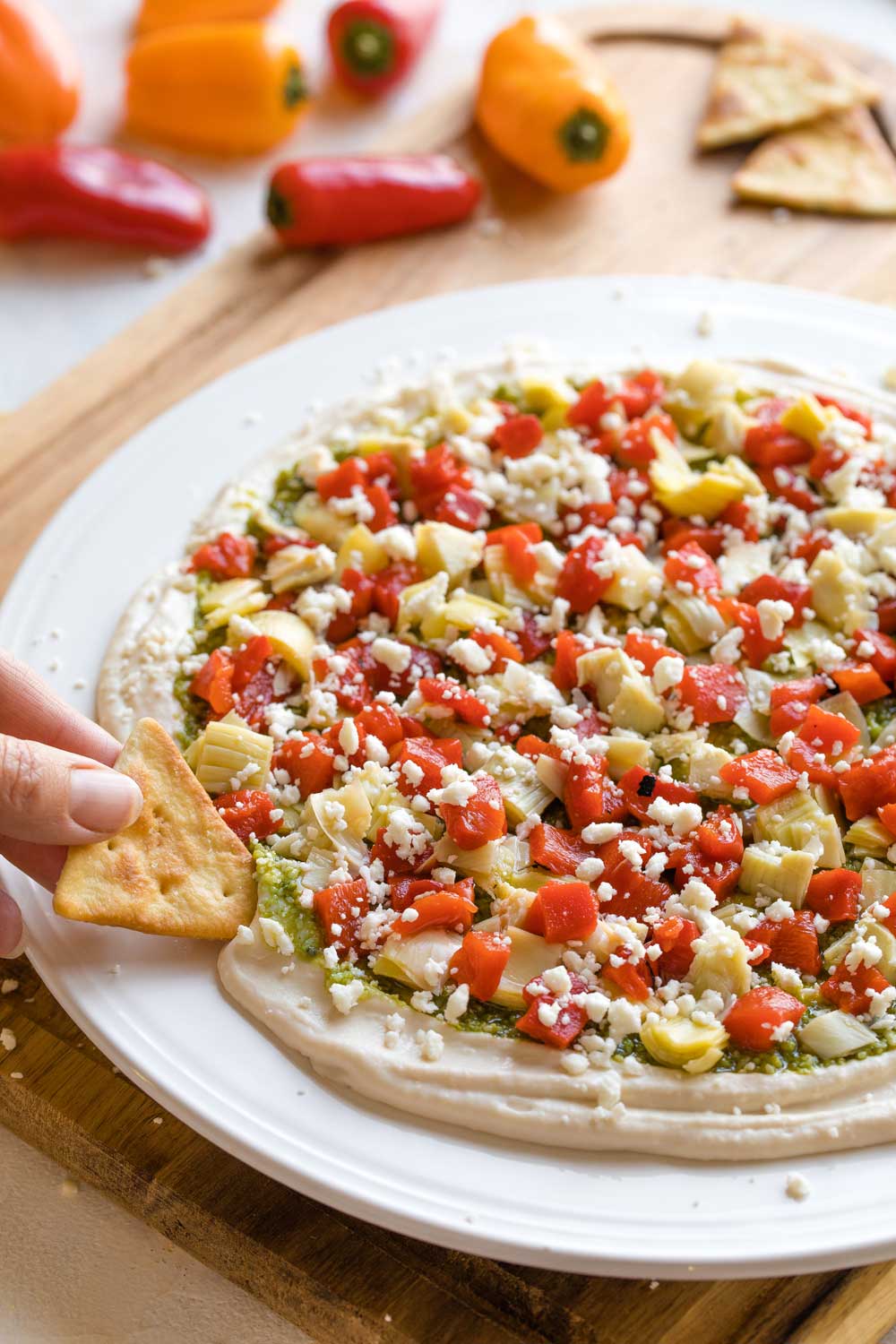 Layered Pesto Appetizer Dip Under 10 Minutes but SO Impressive!