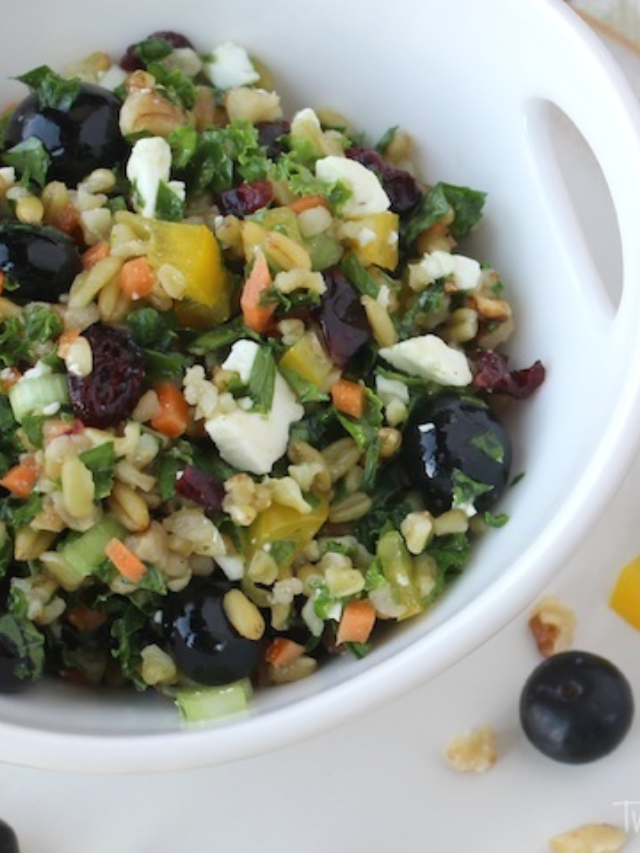 Kale Chopped Salad with Berries Cover image