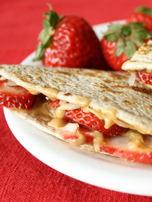 Strawberry-Peanut Butter Quesadillas Cover image