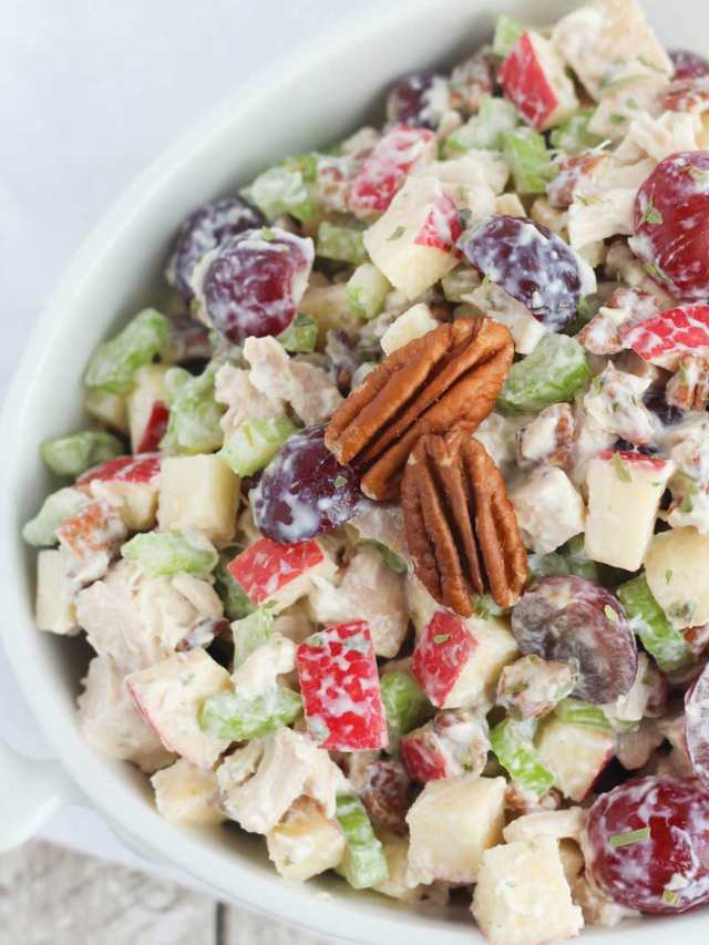 Chicken Salad with Grapes, Apples and Tarragon-Yogurt Dressing Story