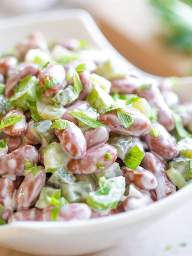 Healthier Copycat Nick Anthe’s Bean Salad Story