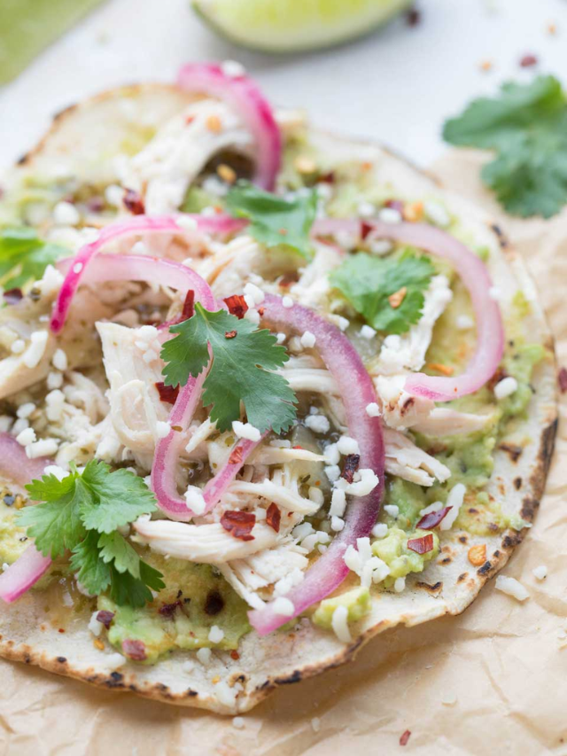 Quick Rotisserie Chicken Tacos with Smashed Avocado Cover image