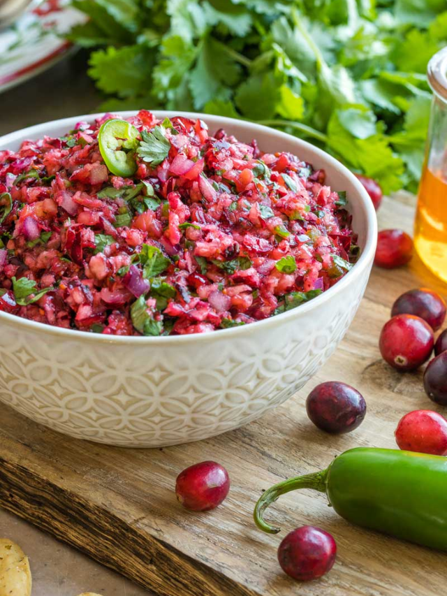 Easy Cranberry Salsa Story