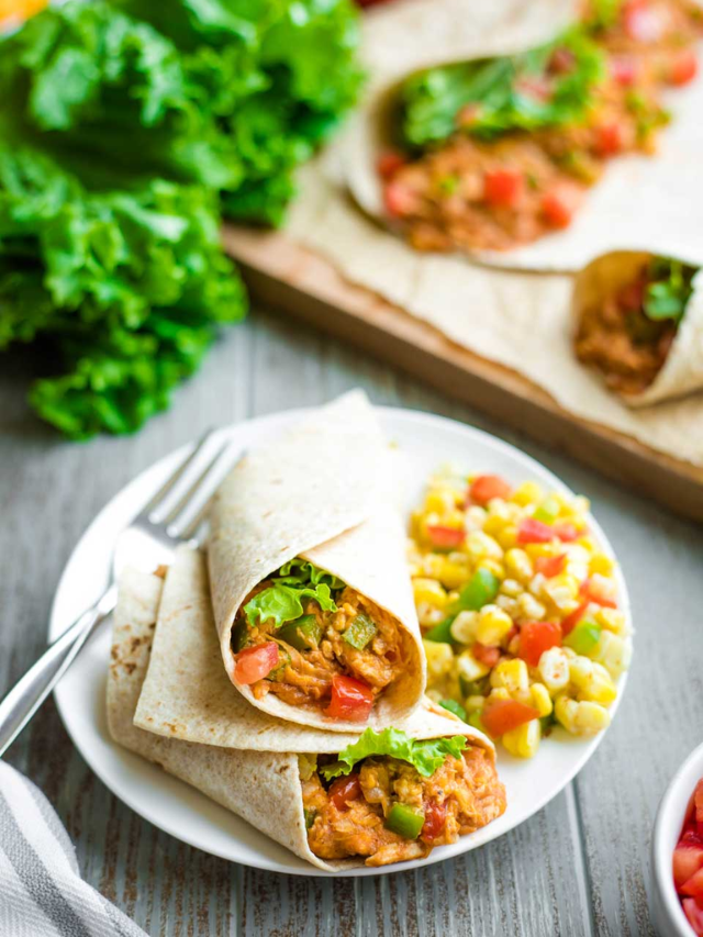 Easy, Cheesy BBQ Chicken Wraps Cover image