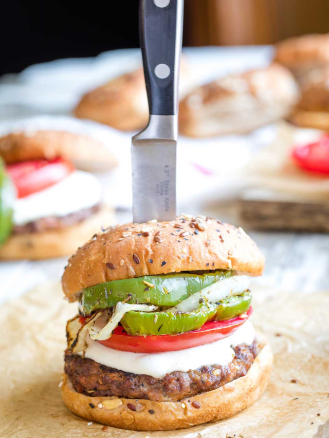 Italian Grilled Hamburgers Cover image