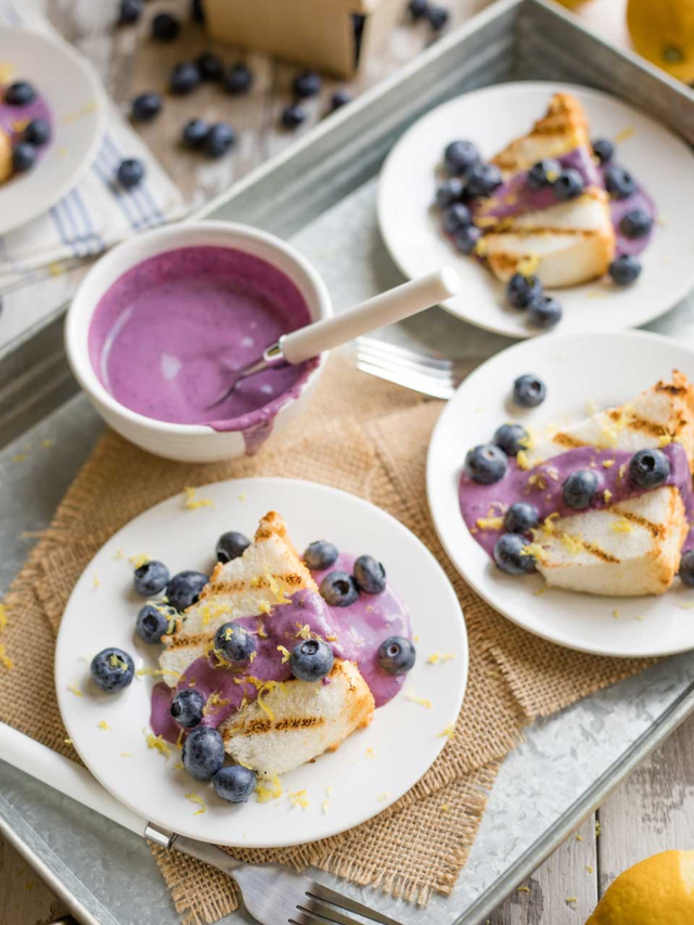 Blueberry Angel Food Cake Story