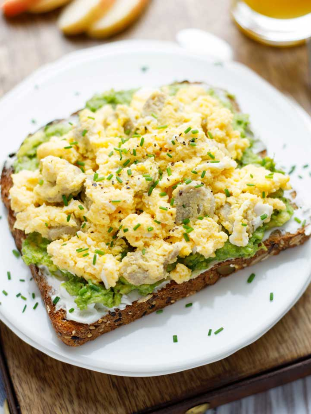 Breakfast Avocado Toast with Sausage and Egg Story