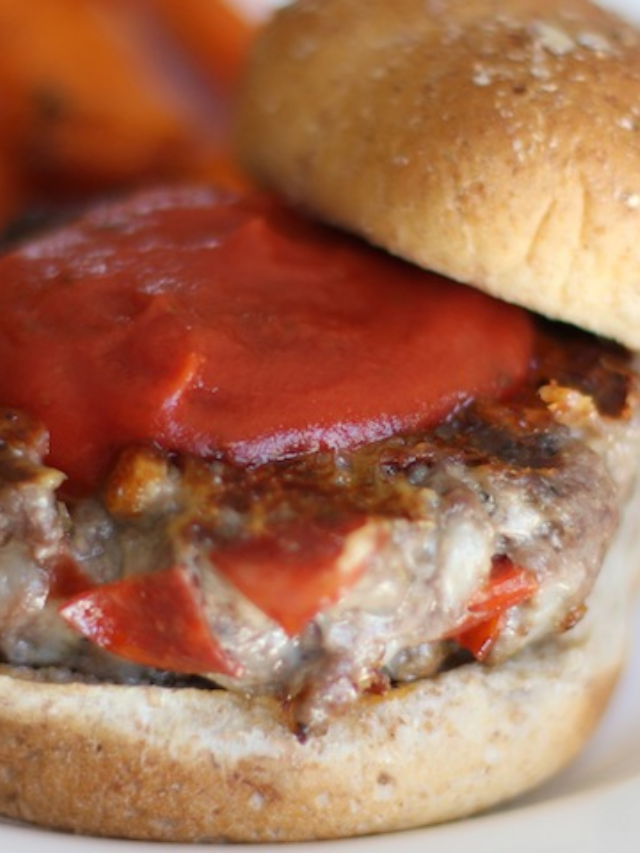 Cheesy Pepperoni Pizza Burgers Story