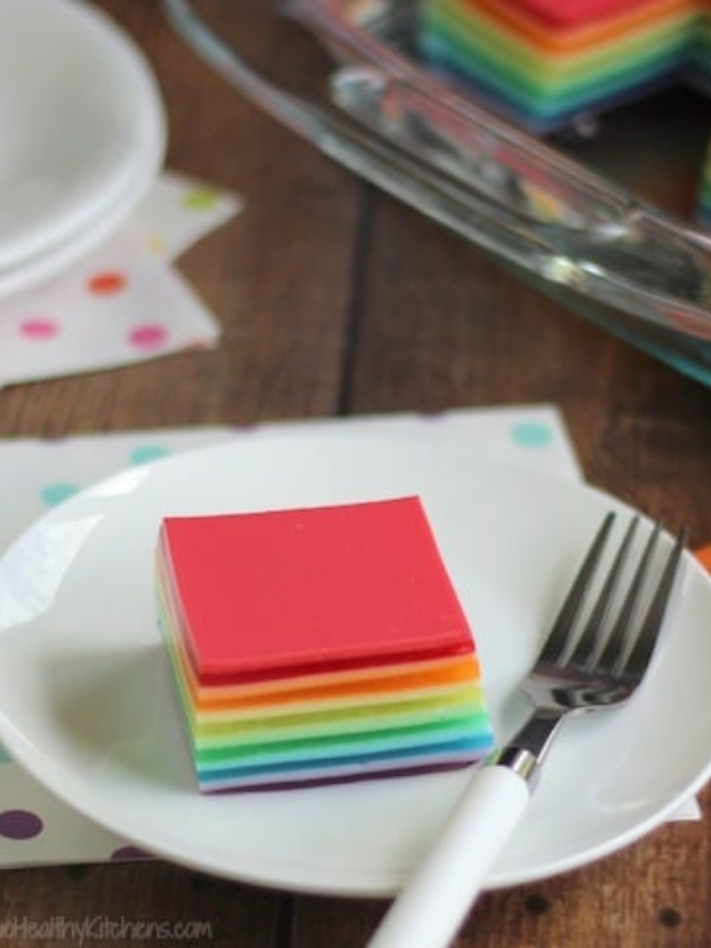 Layered Rainbow Jell-O Salad Story