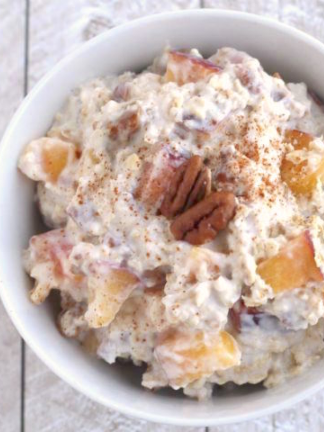 No-Cook Praline Peach Instant Oatmeal Story - Two Healthy Kitchens