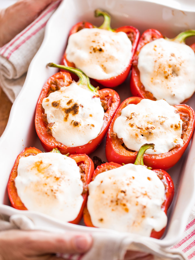 Delicious Italian Stuffed Peppers Cover image