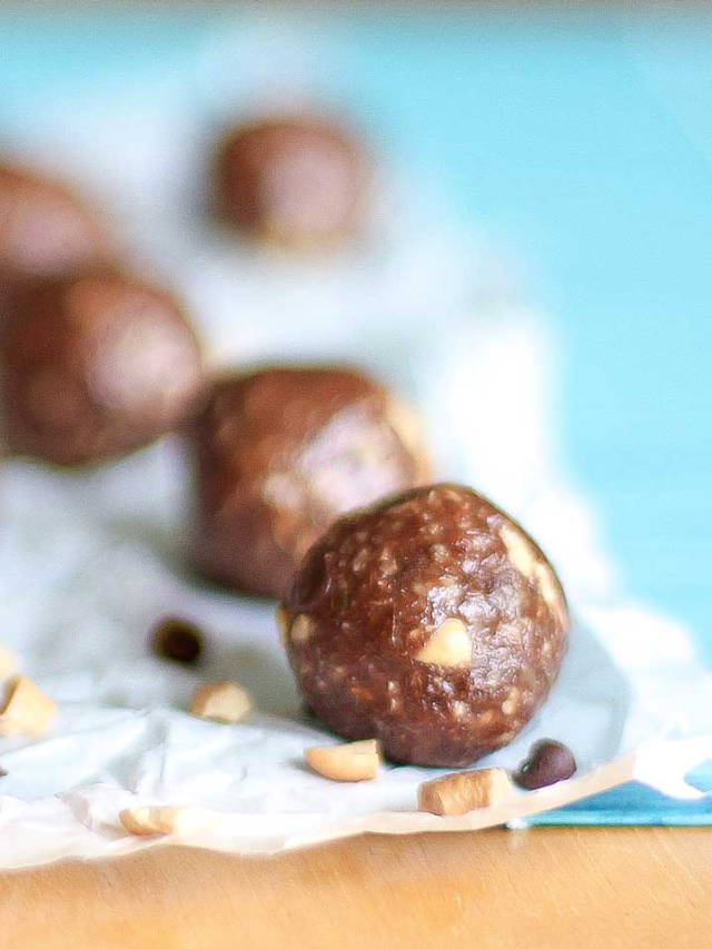 Peanut Butter Chocolate Energy Balls Story