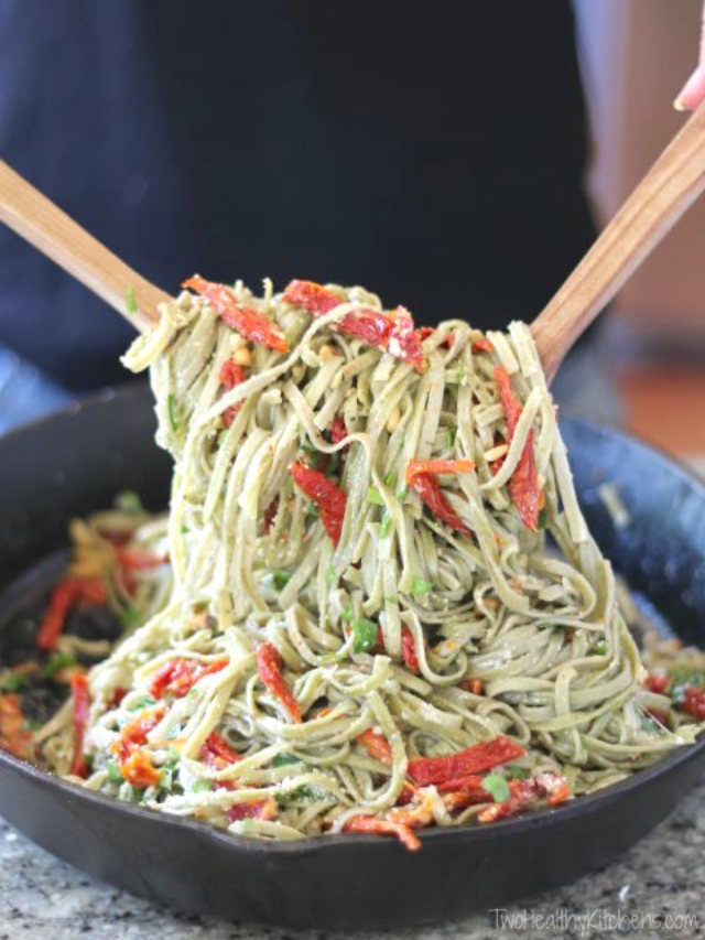 Spaghetti Spinach With Sun-Dried Tomatoes Story