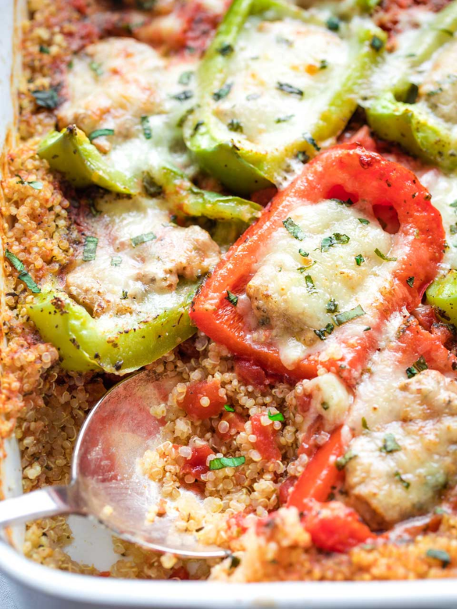 Stuffed Pepper Casserole Italian Quinoa Story