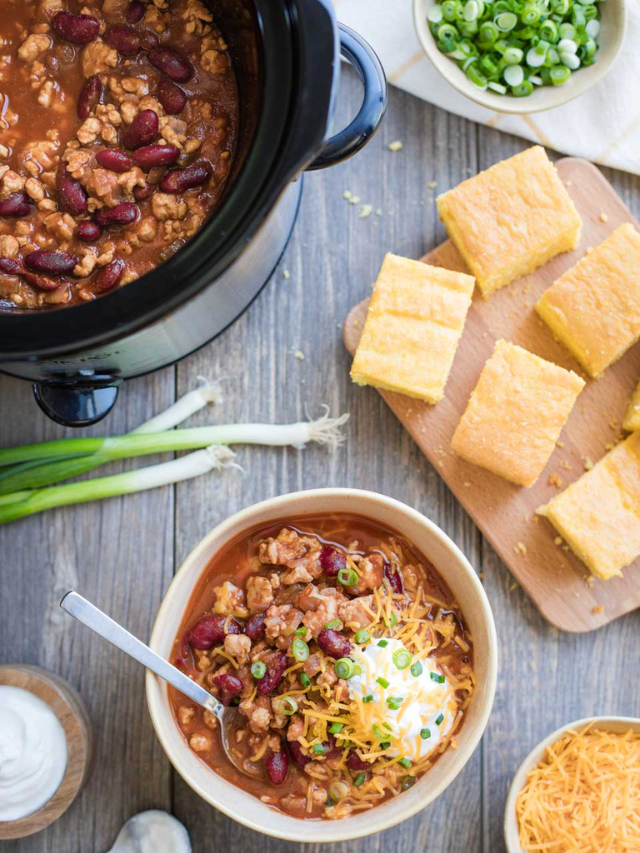 Easy Healthy Crock-Pot Turkey Chili Story