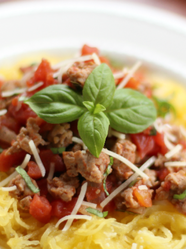 Easy Parmesan Spaghetti Squash with Italian Sausage Story