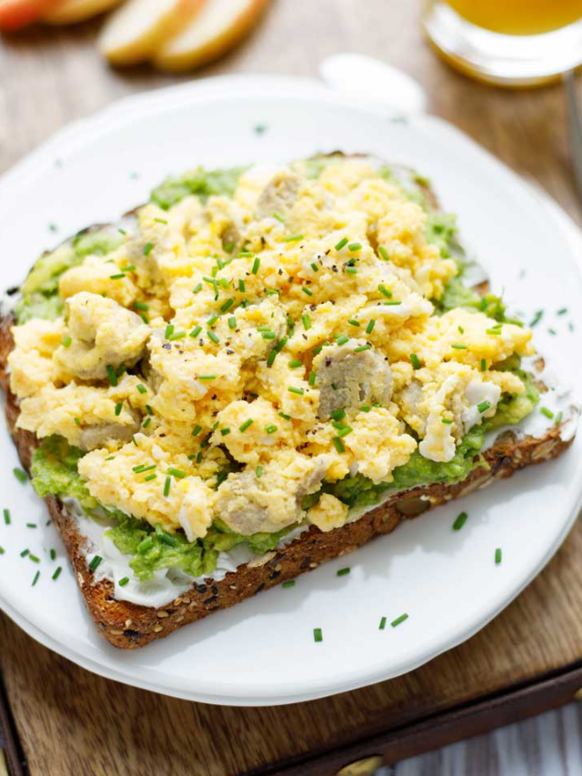 Hearty Avocado Toast with Egg and Sausage Story