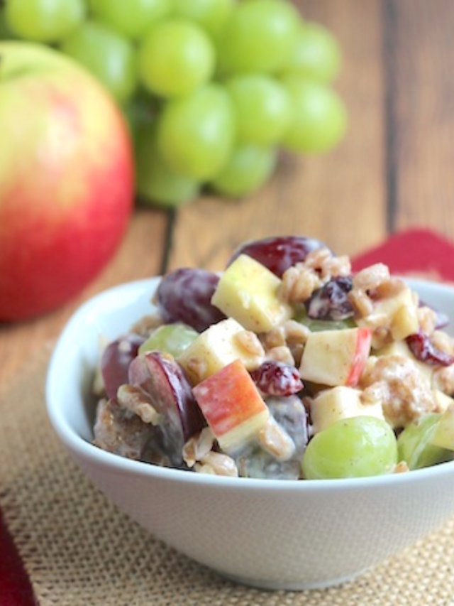 Refreshing Fruit and Nut Salad with Greek Yogurt Dressing Story