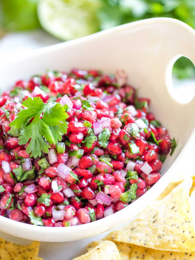 5-Minute Delicious Pomegranate Salsa Story