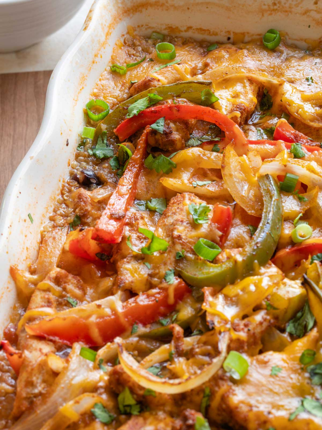 Mexican Chicken Fajita Casserole Story