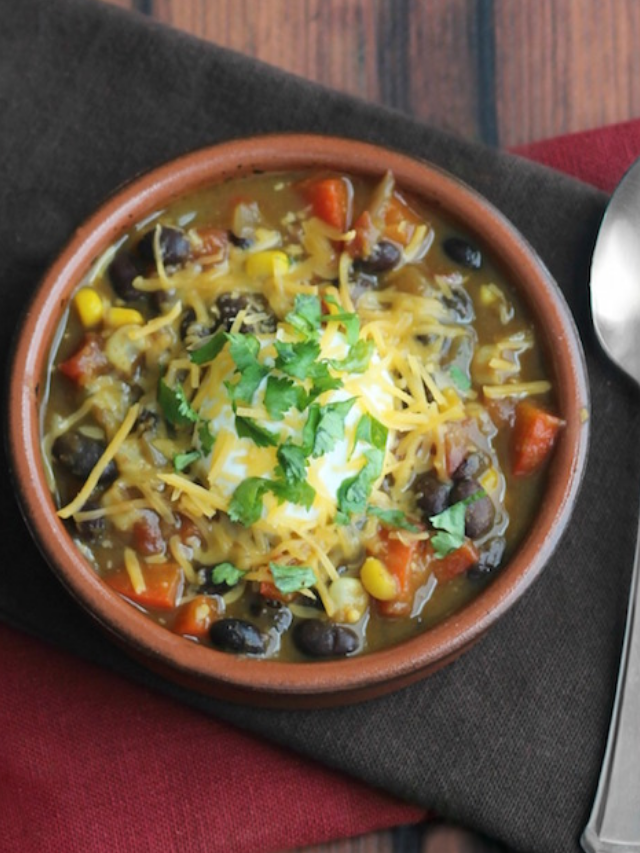 Quick Vegetarian Chili Story