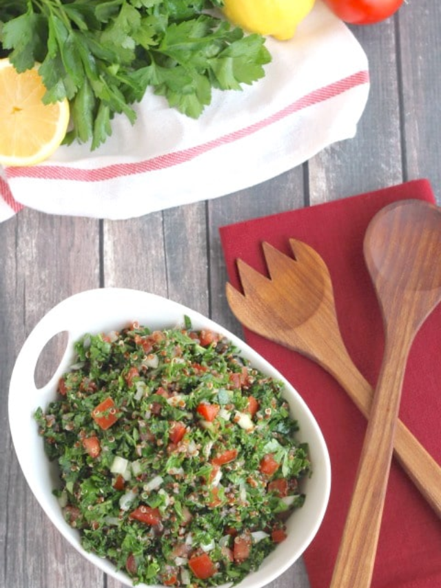 Kale and Quinoa Tabouli Salad Story