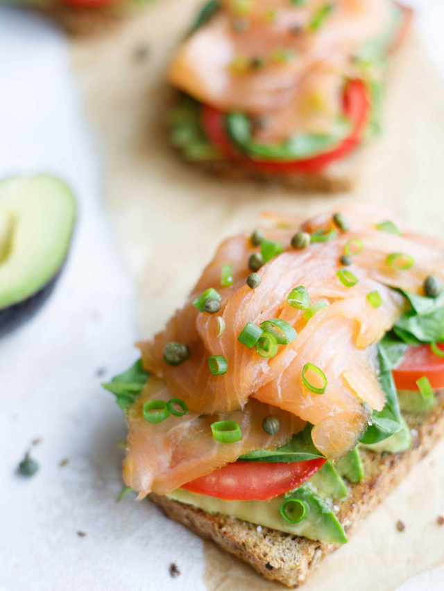 Delicious Avocado Toast with Smoked Salmon Story