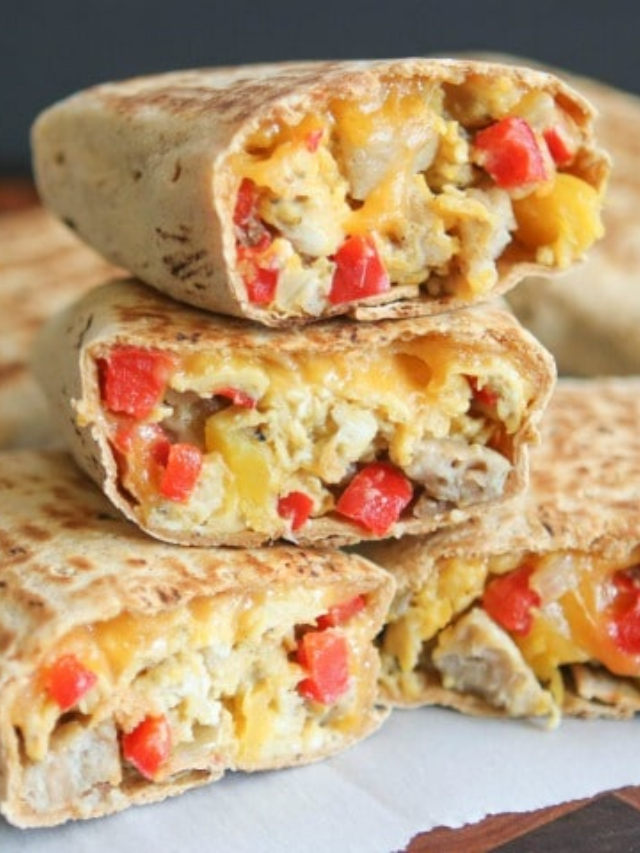 Freezable Chicken Breakfast Burritos Story