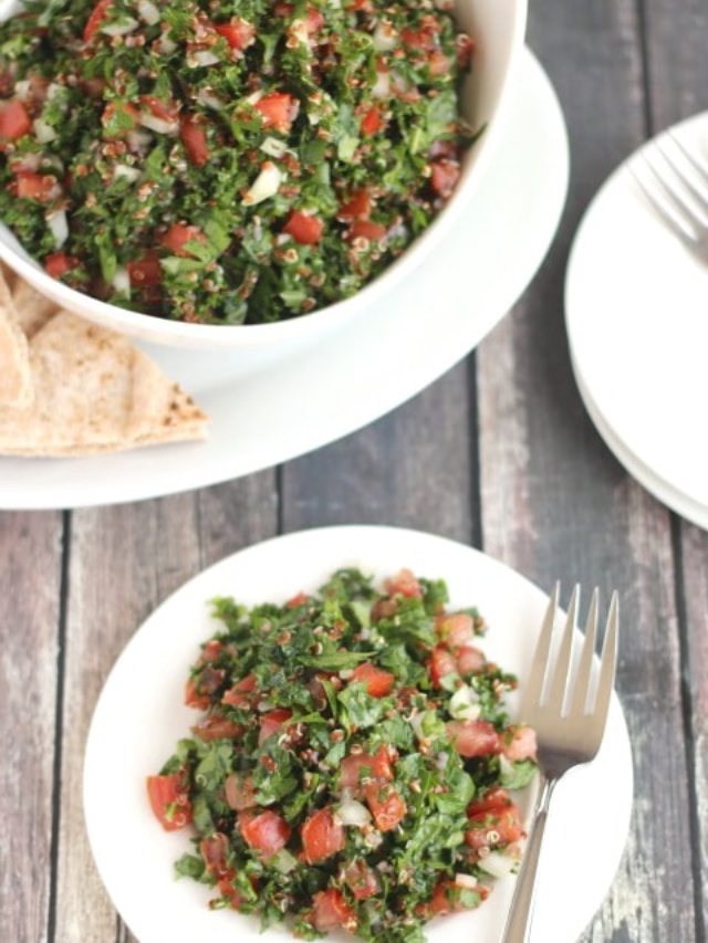 Quick Kale Quinoa Tabouli Salad Story