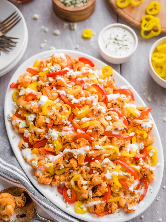 Baked Buffalo Cauliflower Florets Story