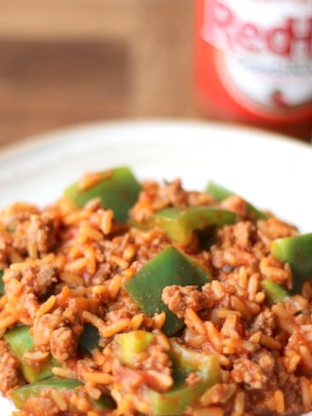 Easy Quick Un-Stuffed Pepper Skillet Story