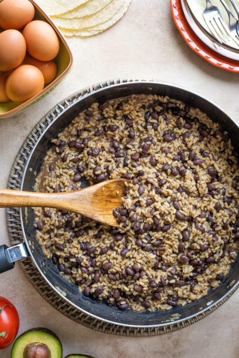 2. Jeff Rice Pinto Gallo Pinto Recipe: Costa Rican Rice and Beans (Authentic + Variations)