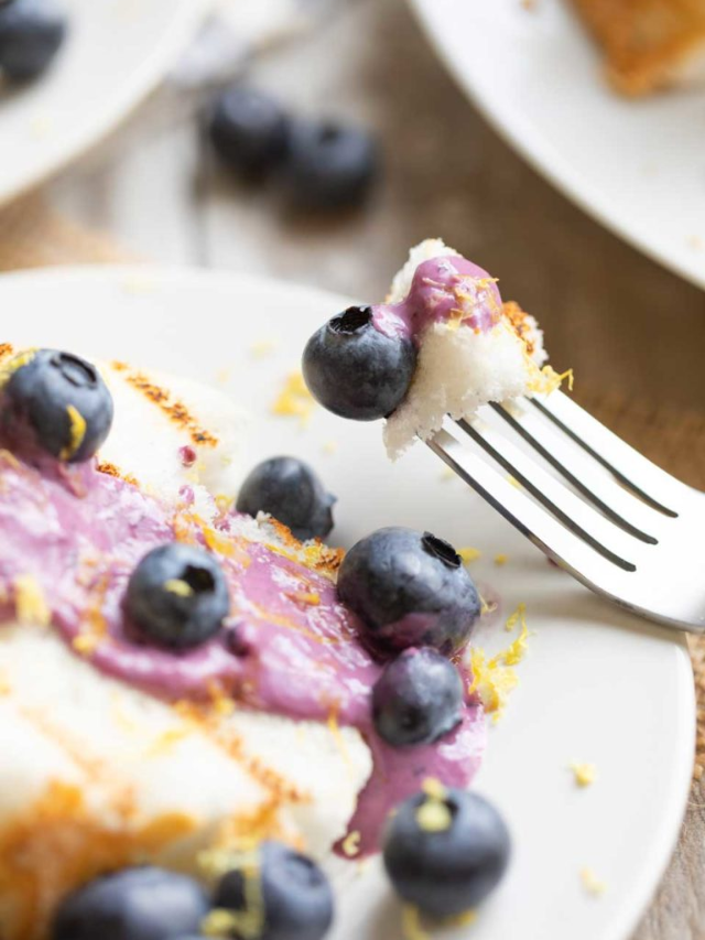 Recipe for Blueberry-Lemon Angel Food Cake Story